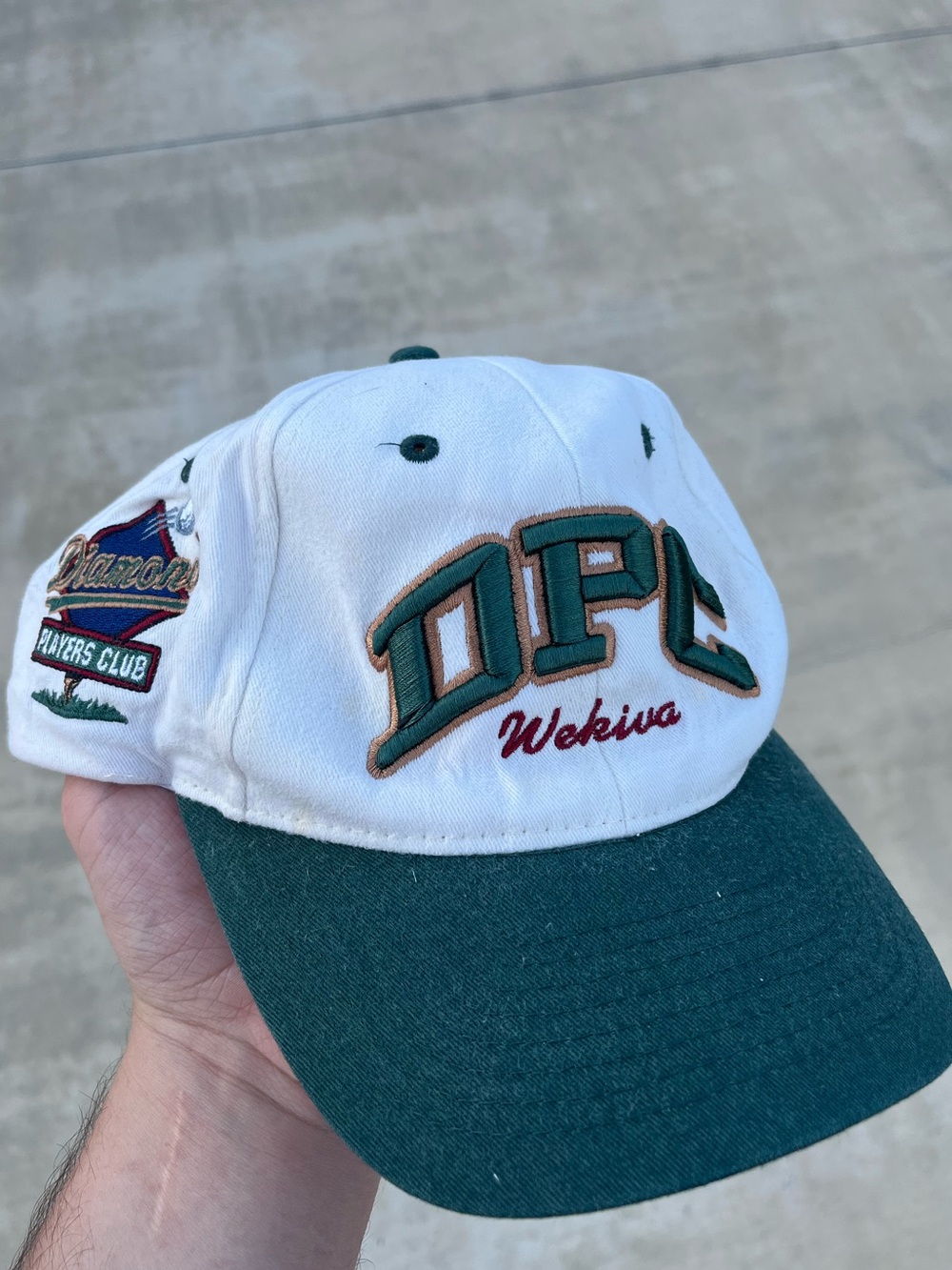 Vintage DFC Wekiwa Golf Embroidered Two-Tone Baseball Cap